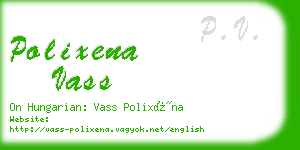 polixena vass business card